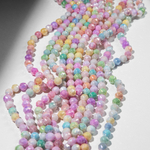 Хрустальные бусины, оттенок "Конфетки", 8мм, шар, микроогранка