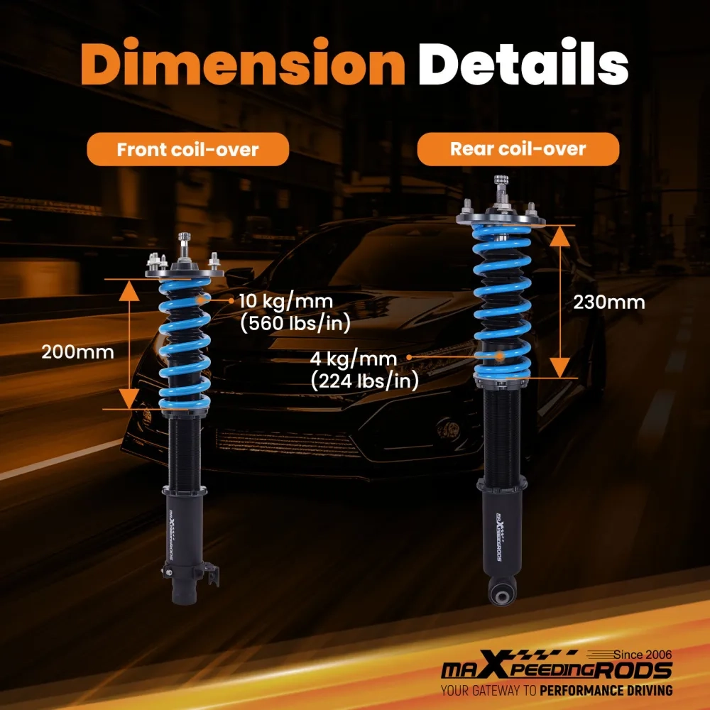 MaXpeedingrods T6 Coilover 24 Way Damper Suspension Kit подходит для автомобиля Acura RL 96-04 (KA9)
