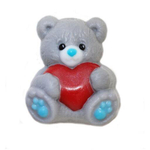 Форма для шоколада пластиковая Мишка с сердцем