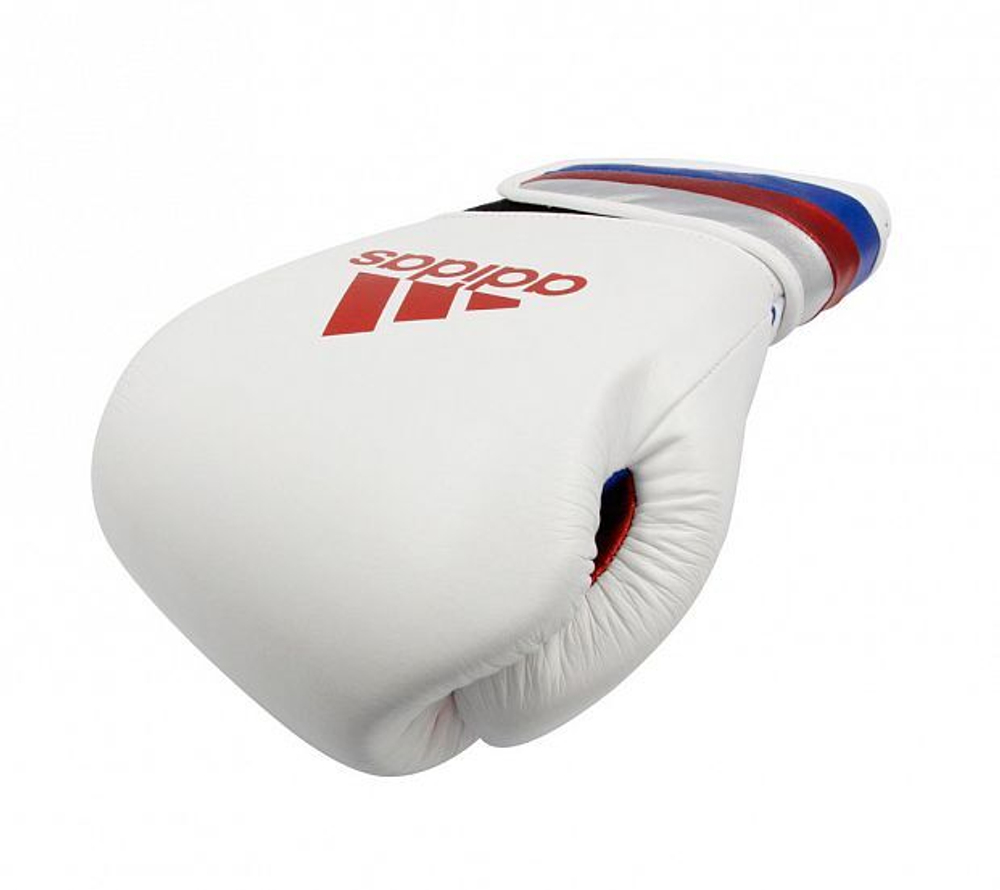 Перчатки боксерские AdiSpeed бело-сине-красные adiSBG501PRO