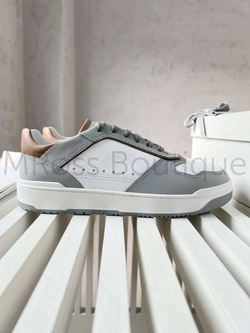 Мужские кроссовки Brunello Cucinelli серо-белого цвета