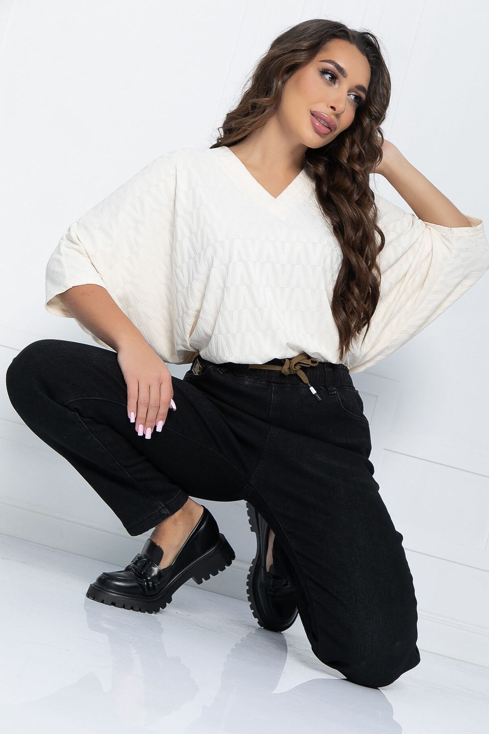 Джинсы Теплый вечер (черные) Б11513 LT Collection