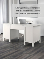 IKEA Письменный стол HEMNES,155*65*74, белый-коричневый, КЫМОР (ХЕМНЭС ИКЕА)
