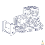 Трактор UNIT (UNIWOOD) - Деревянный конструктор, 3D пазл, сборная модель