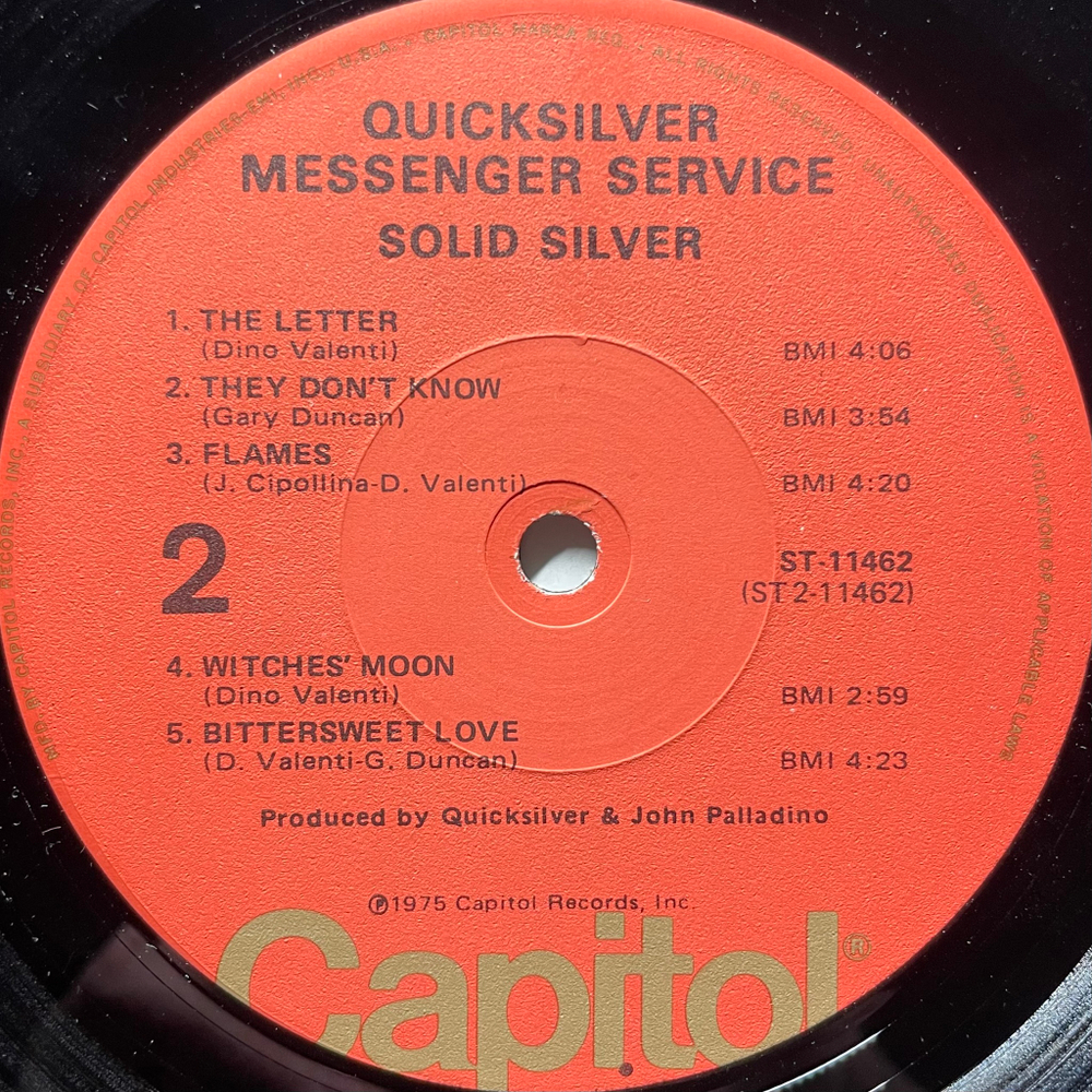 Quicksilver Messenger Service ‎– Solid Silver (США 1975г.)