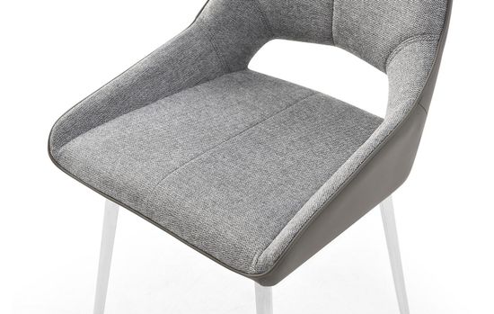 Стул DC1239 серый/ноги сталь