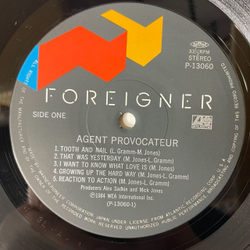 Винтажная виниловая пластинка LP Foreigner Agent Provocateur (Japan 1985) (Obi)