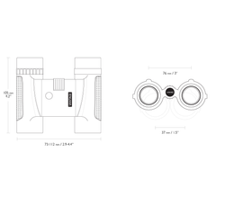 Бинокль HAWKE Vantage 12×25 WP Green (34204)