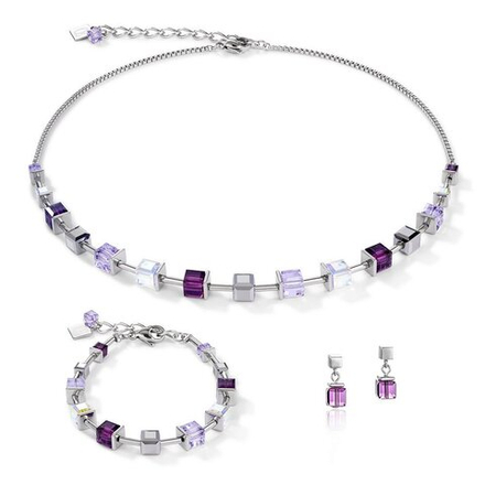 Колье Coeur de Lion Amethyst 4996/10-0824 цвет фиолетовый, прозрачный