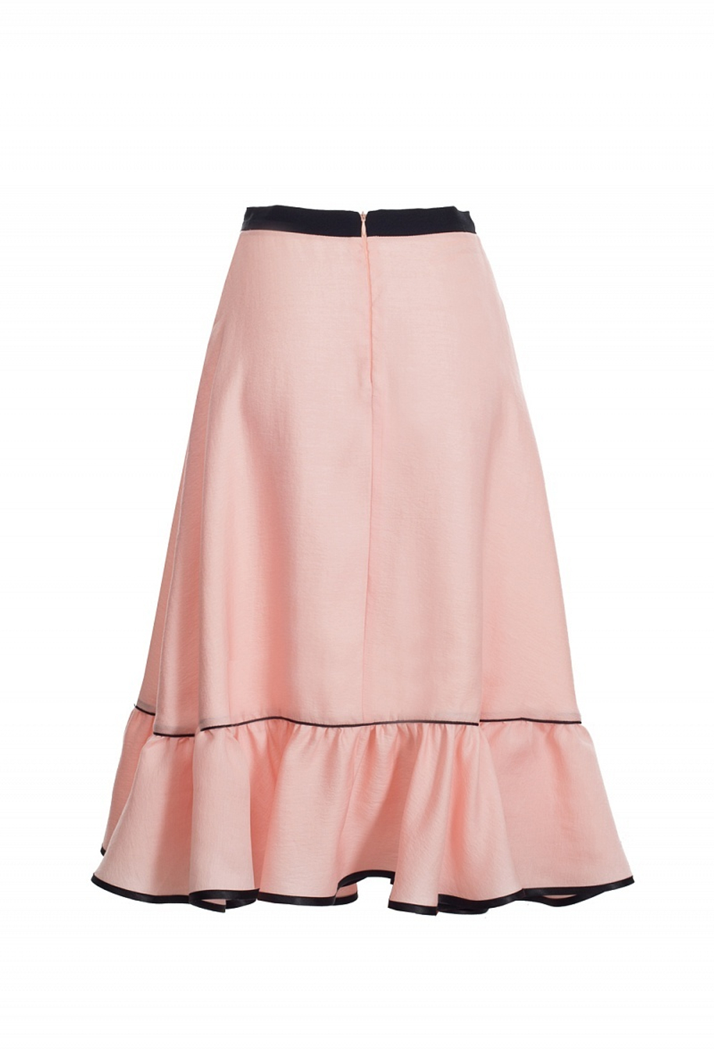 Юбка запах с воланами розовая 25-17SS