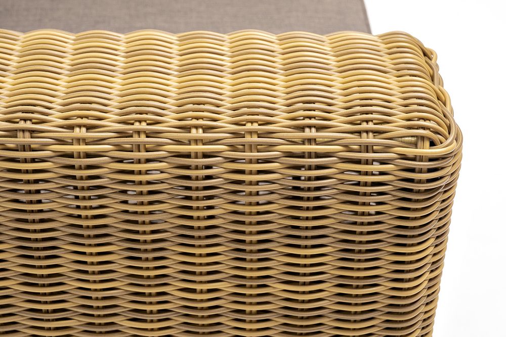 "Боно" кресло из искусственного ротанга, цвет соломенный