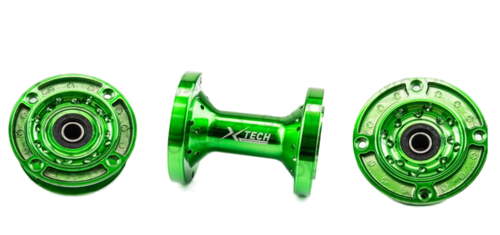 Ступица задняя CNC (R12"/14"/17" d=15mm) зеленая