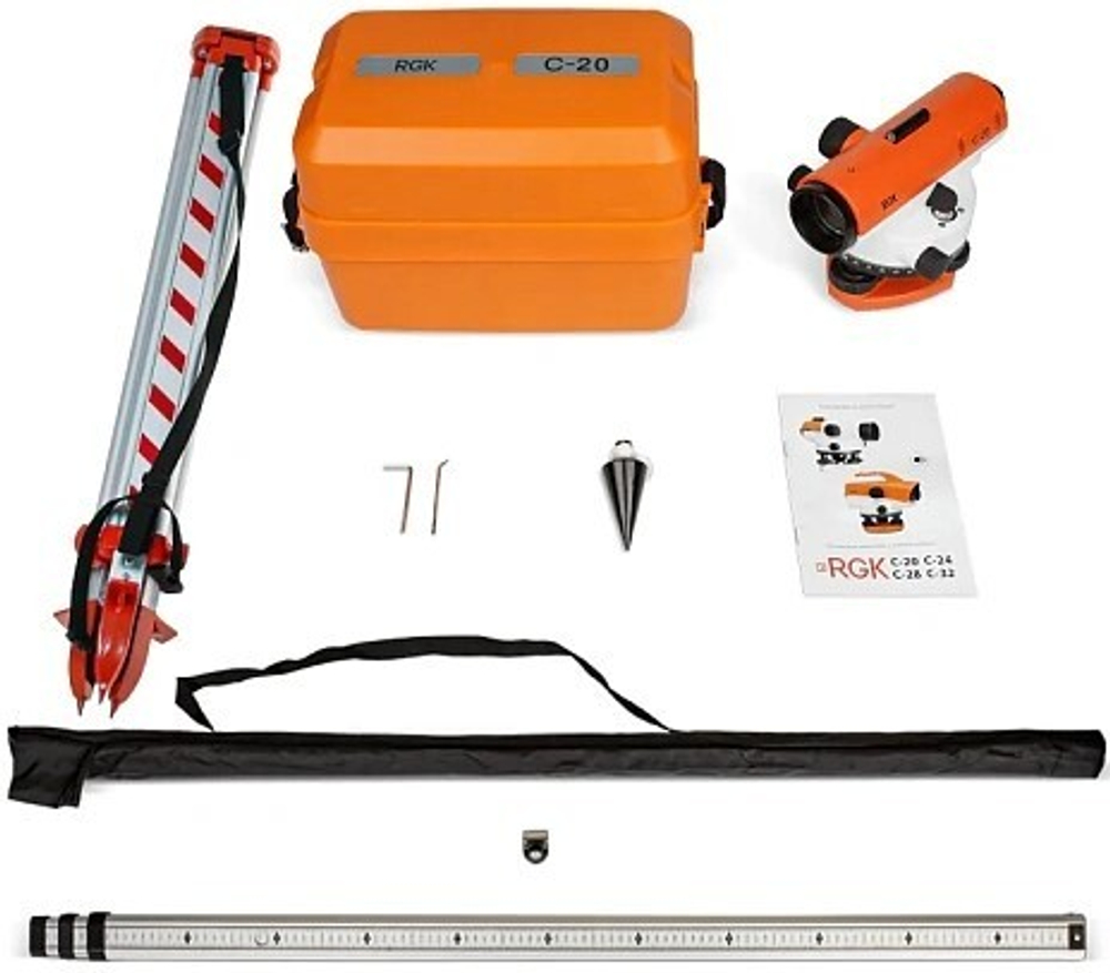 Нивелир оптический RGK C-20 комплект 778220