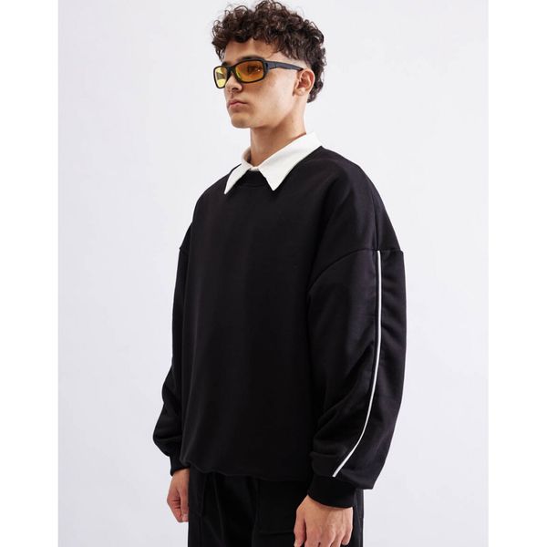 Толстовка оверсайз черная - фото 3