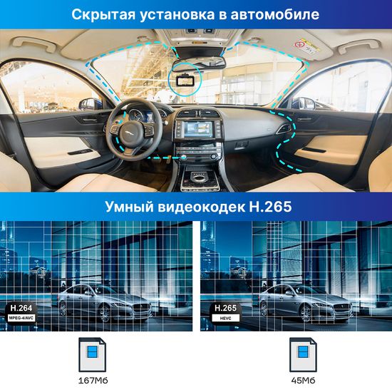 Видеорегистратор с радар-детектором - TrendVision DriveCam Real 4K Signature LNA 2CH
