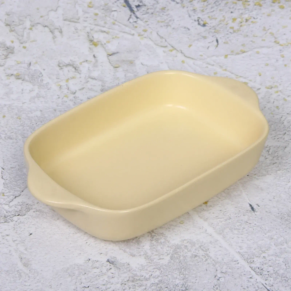 Форма керамическая для запекания «Акварель» 22,5*13,7*4,5см, бежевая