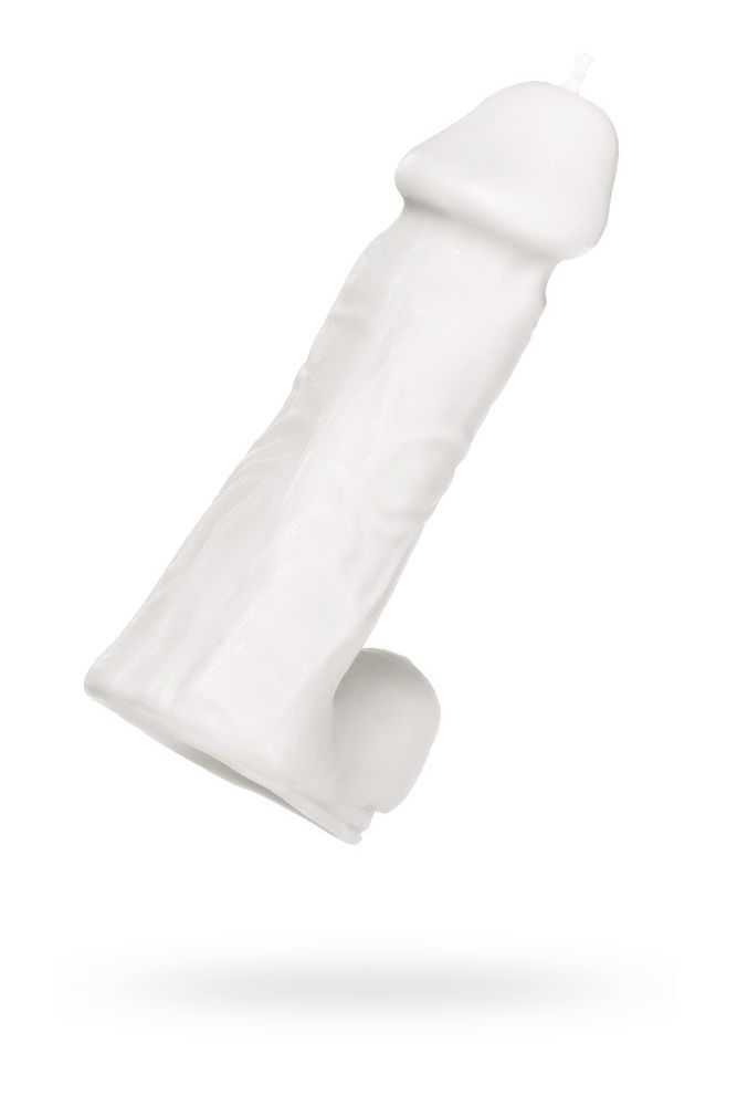 Свеча pecado пенис белая 98 г