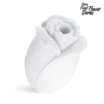 Белый нереалистичный мастурбатор в форме бутона цветка Bior Toys Sexy Friend Flower White Rose SF-70285