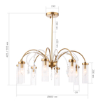 SL1401.303.10 Люстра подвесная Luminera E14 10х40W