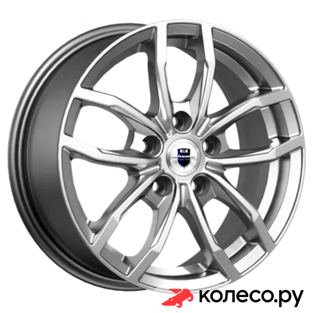 Фрост (КС1048) 6.5x15/5*110 D65.1 ET35 Дарк платинум