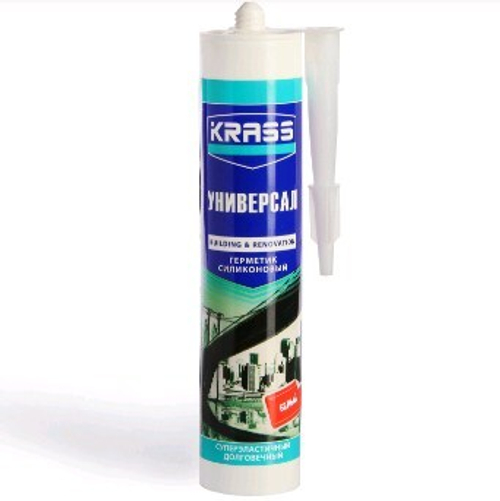 Герметик силикон. KRASS универ. коричневый 300мл *  новый штрих-код * стоп цена