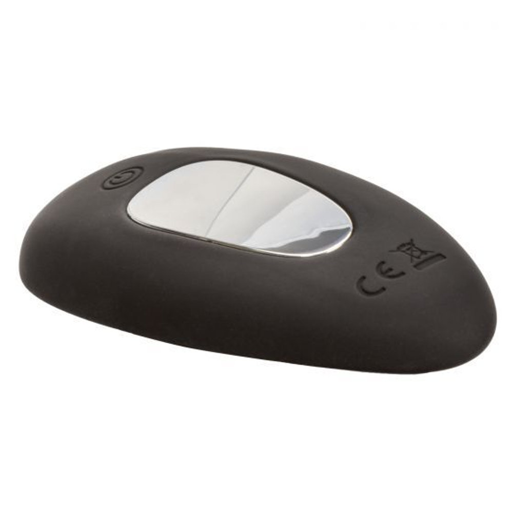 Черный вибровкладыш в трусики с пультом ДУ Silicone Remote Panty Pleaser (Цвет: черный)