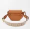 Кожаная женская сумка Loewe Gate коричневый