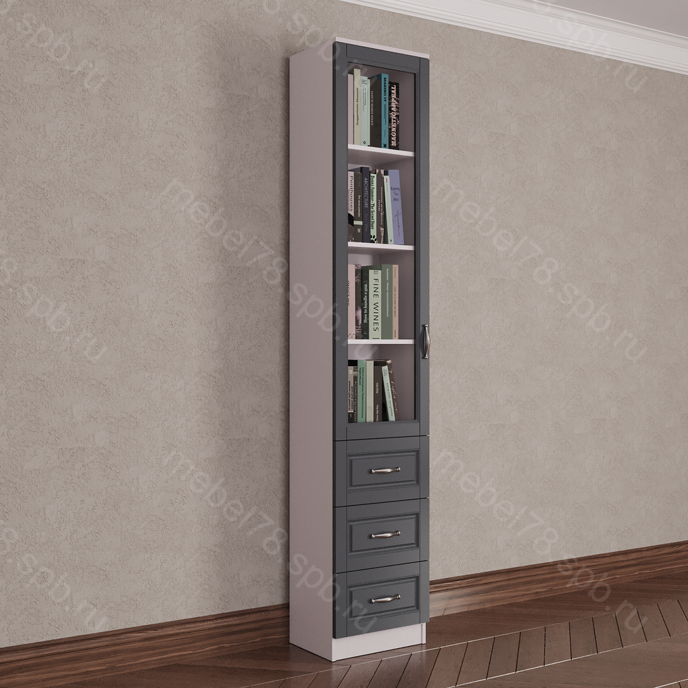 Шкаф книжный 1/5 (мадес)