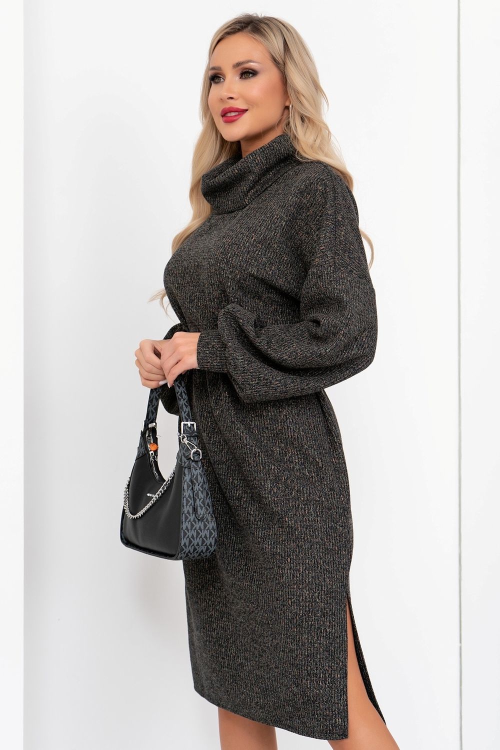 Платье Модис (черный/малахит) Р11-1192/2 Nikol (Акция)