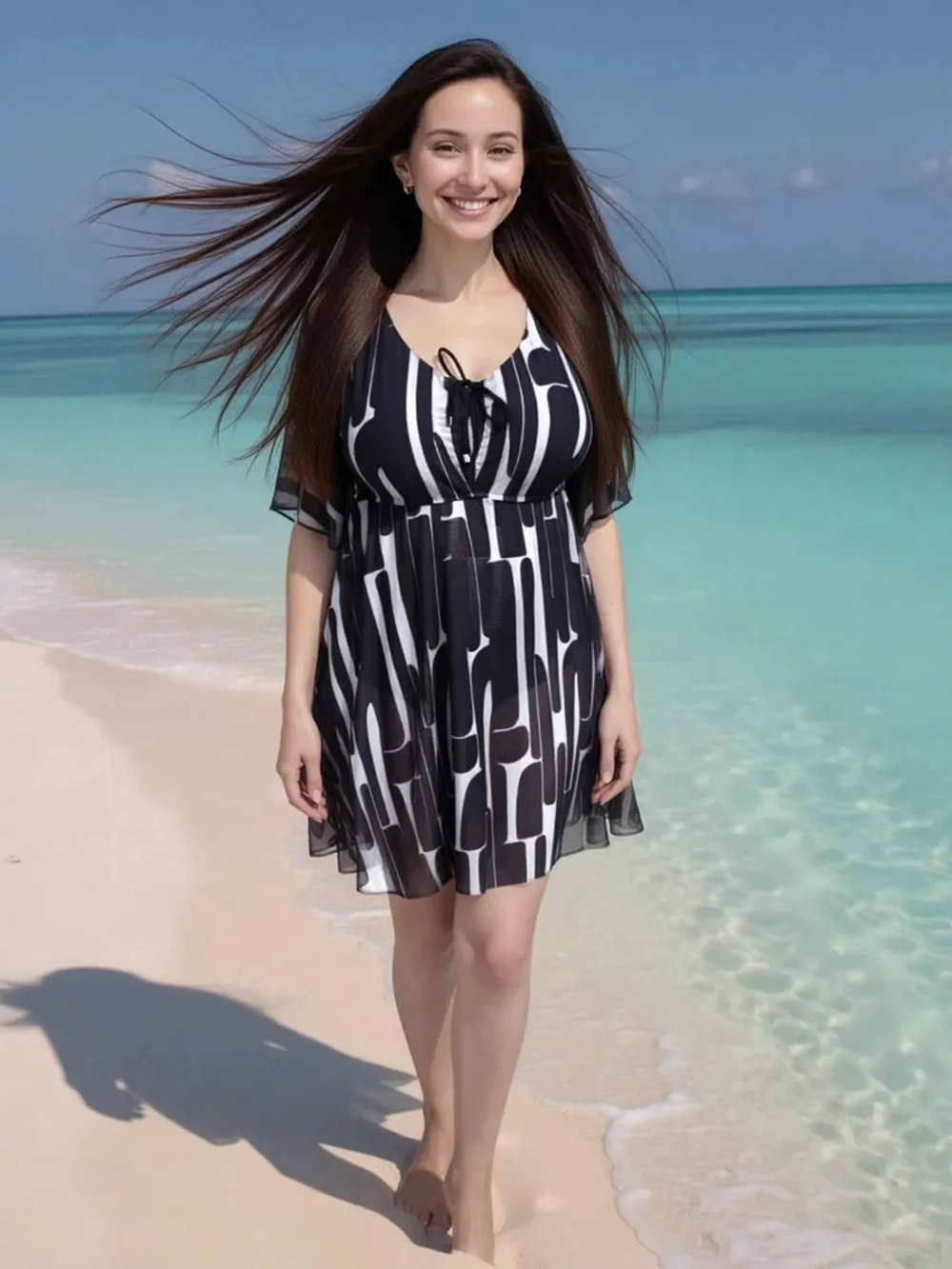 Купальник-платье слитный большой размер