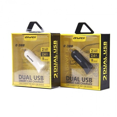Автомобильное зарядное устройство AWEI C-300, 010882 Черный