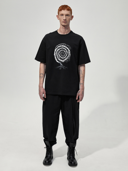 Футболка с принтом "Некому березу заломати". Черная