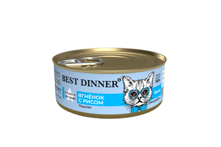 Best Dinner Эксклюзив Vet Profi для кошек - Конс  Renal "Ягненок с рисом" Exclusive VET PROFI - 100