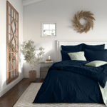 Набор Наволочек Сатин тёмно-синий 50х70 2 штуки