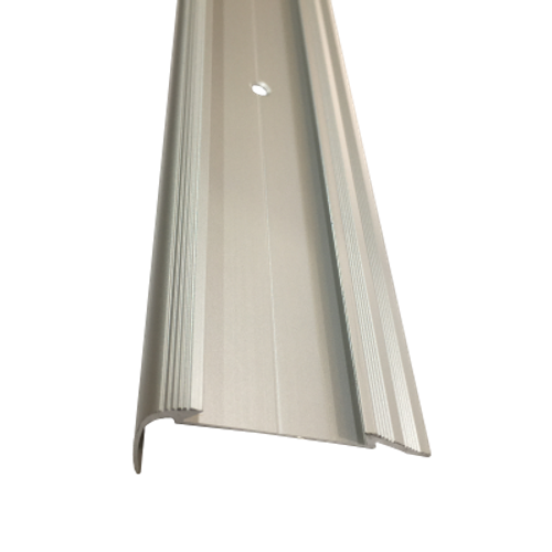 Порог-угол с рез. 48*23мм "DO-1" 2,7м (осн.) Серебро мат. с цв. рез. анод. ал.