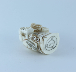 Эксклюзивная нэцкэ Дзюродзин с карпом и веером