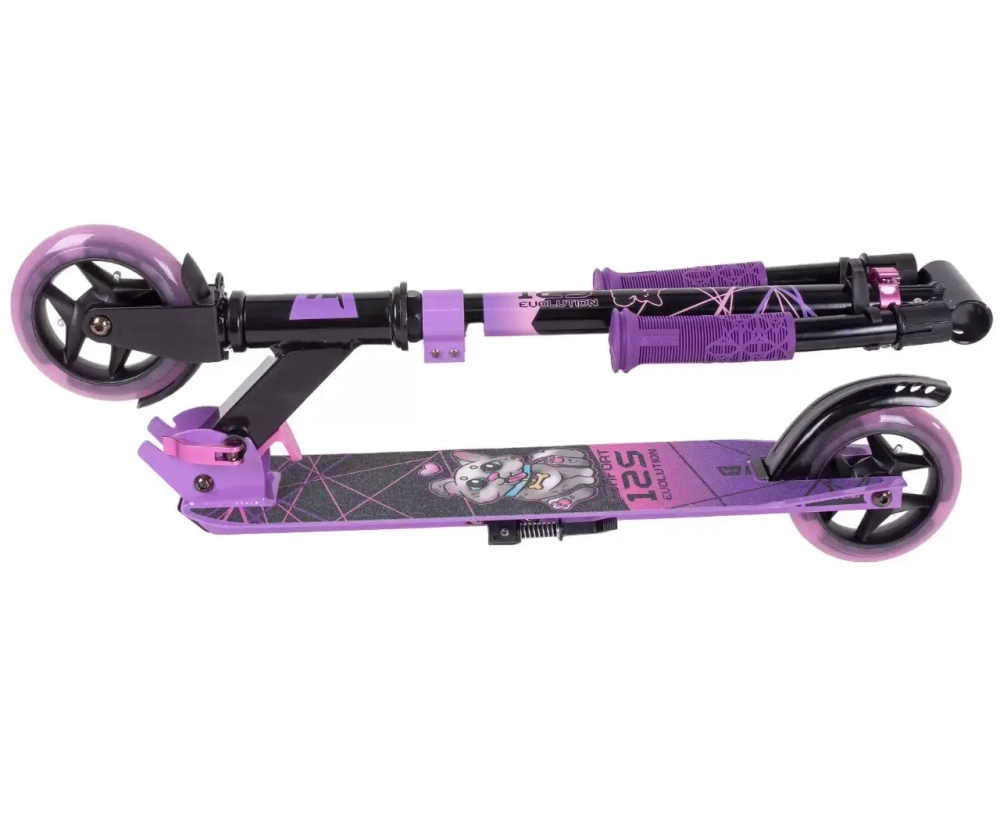 Самокат ТТ COMFORT 125 LUX purple-фиолетовый