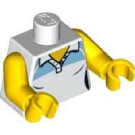 Женская теннисная рубашка Torso с голубым принтом