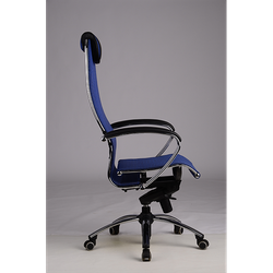 Эргономичное офисное кресло "SAMURAI S1" (синяя сетка), Метта, г.Уфа