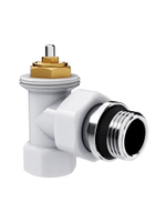 Набор термостатический для радиатора угловой Design 1/2" М30х1,5 Белый Royal Thermo