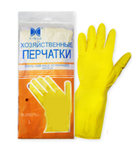 Перчатки резиновые L (12пар/20уп)