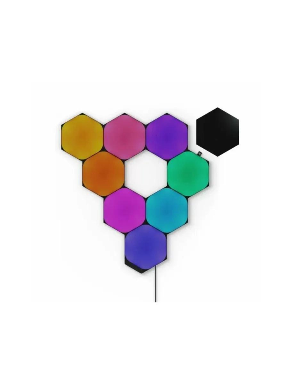Стартовый набор Nanoleaf Shapes Hexagon Black 9 панелей черный (NL42-0102HX-9PK)