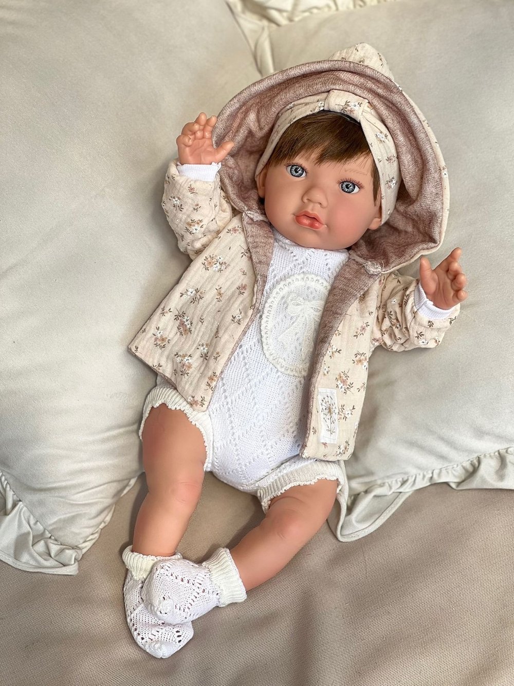 Кукла Реборн Marina and Pau 45cм Alina мягконабивная (M3001)