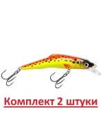 Воблер Минноу RONIN 89mm, цвет 048 (окунь), 1 штука