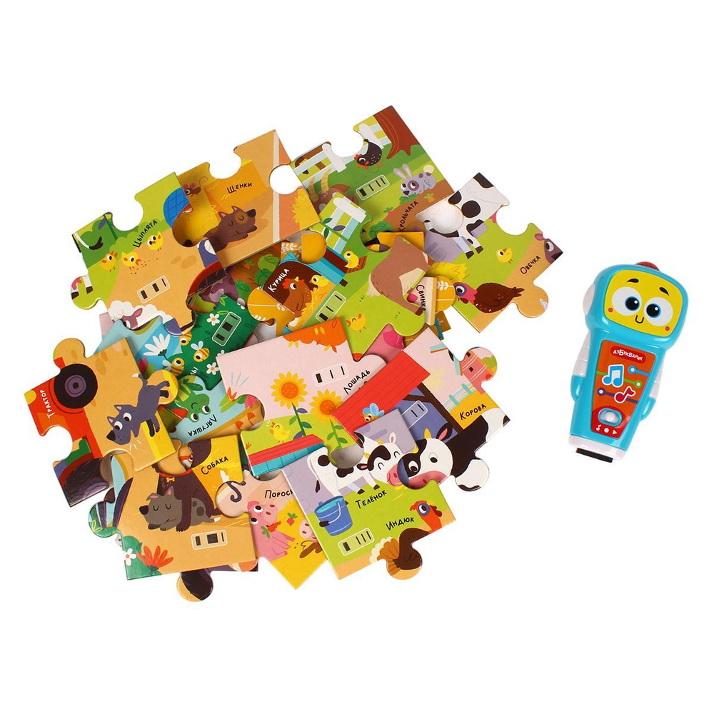 На ферме в лесу 500+ игр, вопросы и ответы (голубой робот) (Азбукварик)