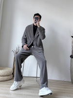 Вельветовый оверсайз серый