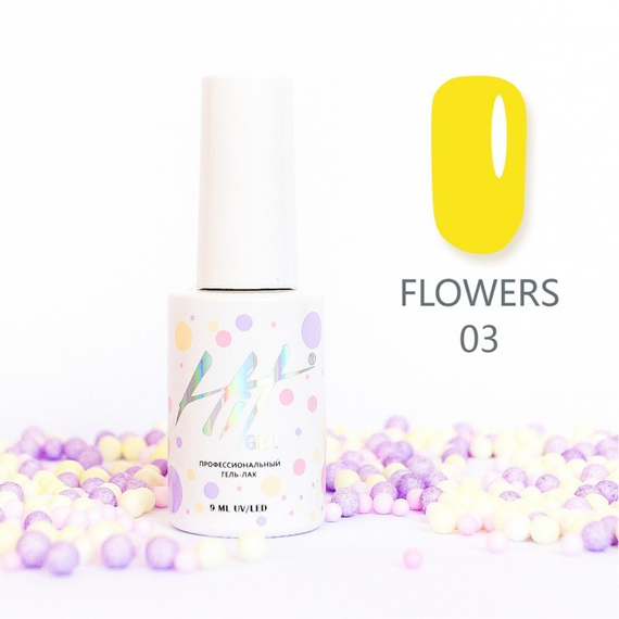 Гель-лак ТМ &quot;HIT gel&quot; Flowers №03, 9 мл