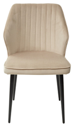 Стул М-City DISAUR Сиэтл -В (Seattle-V) Бежевый 5, Велюр, Черный каркас