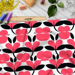 Ткань премиум габардин цветочный калейдоскоп