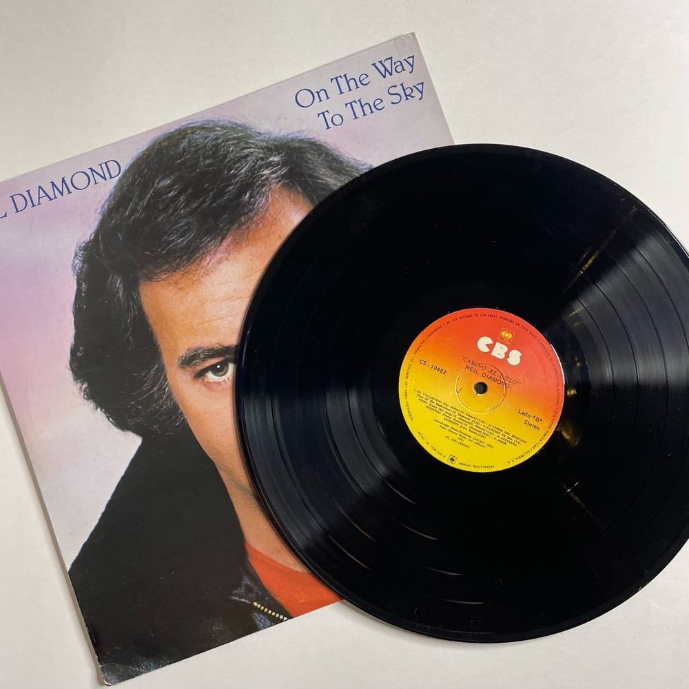 Винтажная виниловая пластинка LP Neil Diamond On The Way To The Sky (Венесуэла 1981)